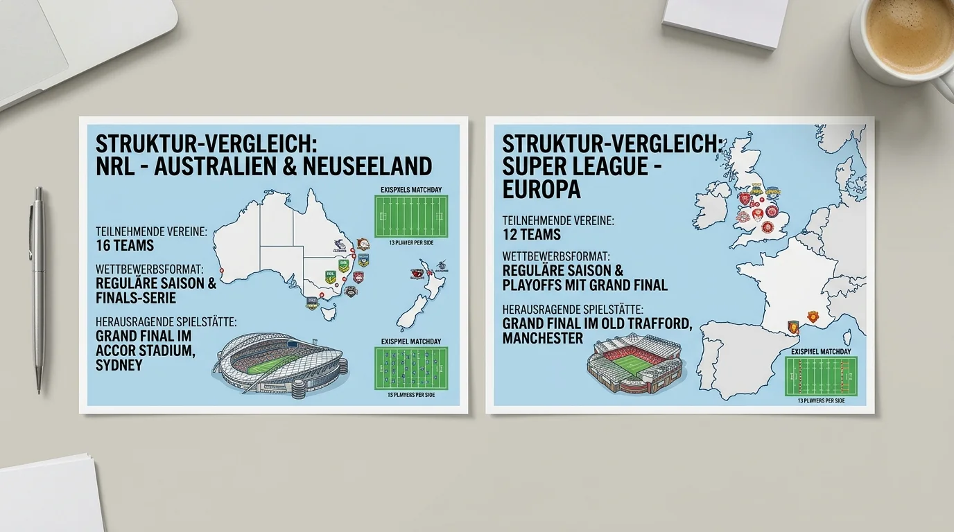NRL und Super League Wettbewerbe im Überblick für deutsche Rugby-League-Wetter mit Ligastruktur und Grand Final