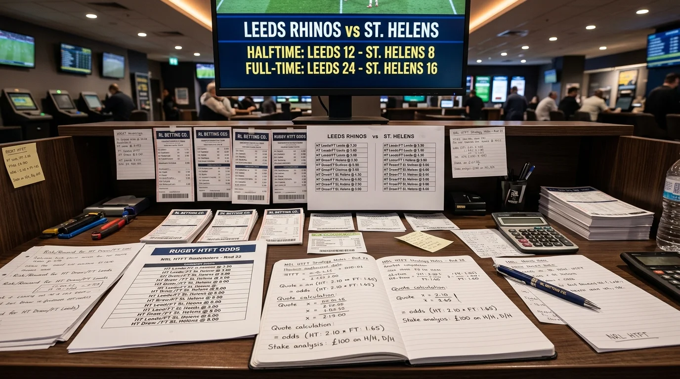 Rugby League Halbzeit/Endstand-Wetten Marktübersicht mit HTFT-Kombinationen und Quoten
