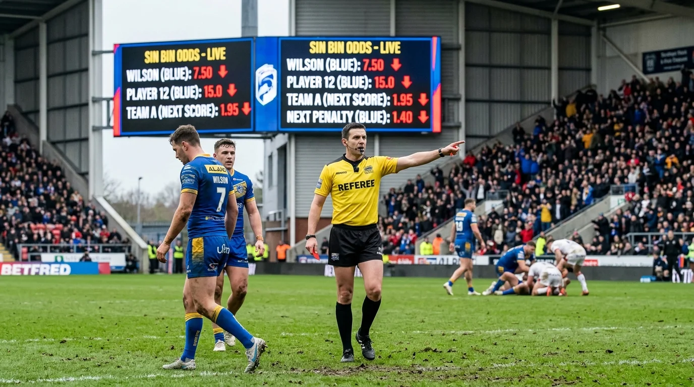 Sin Bin Zeitstrafe beeinflusst Rugby League Live-Wetten Quoten in Echtzeit