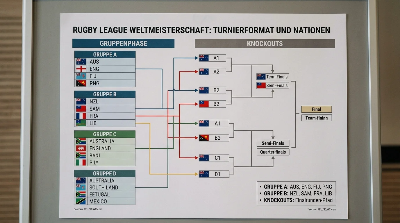 Rugby League Weltmeisterschaft Format Nationen und Wettmarkt-Übersicht