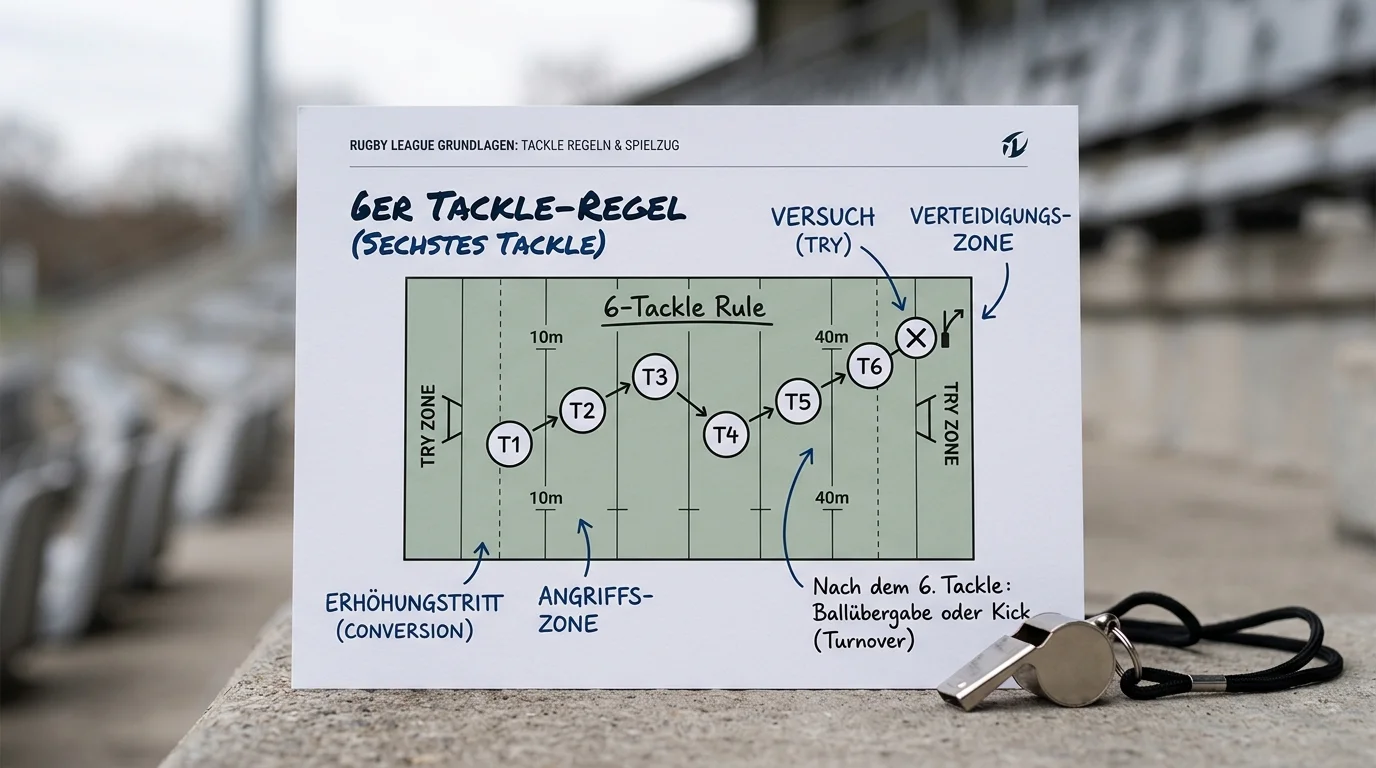 Spielregeln Rugby League für Wetter: 6-Tackle-Regel, Punktesystem und Spielaufbau im Überblick