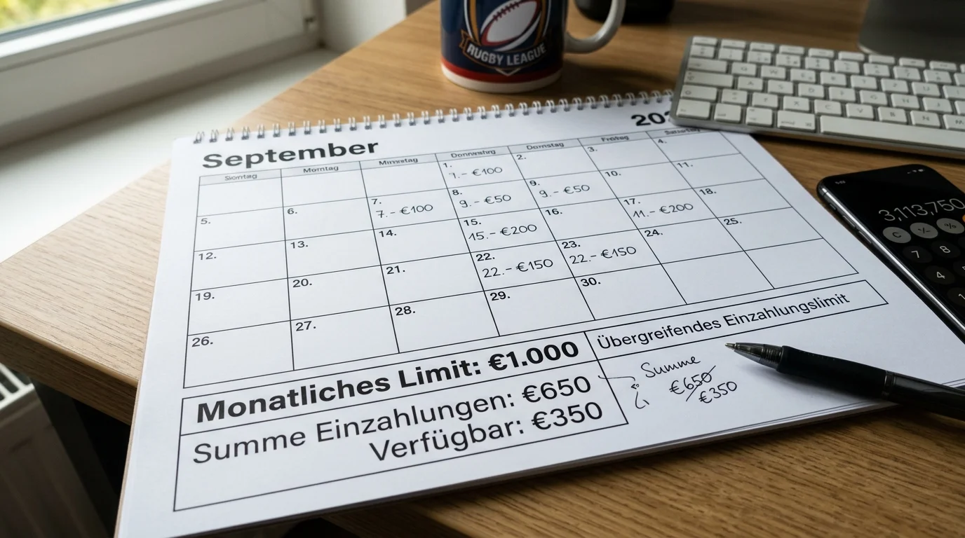 Einzahlungslimit 1000 Euro Rugby-Wetten Deutschland GGL Limitdatei Cross-Operator