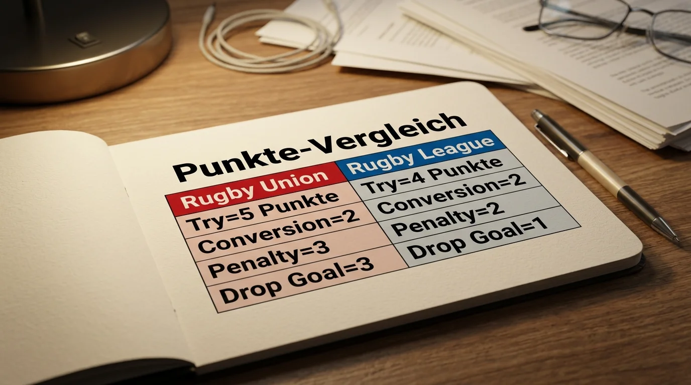 Try-Werte Vergleich Rugby Union 5 Punkte und Rugby League 4 Punkte Wettmarkt