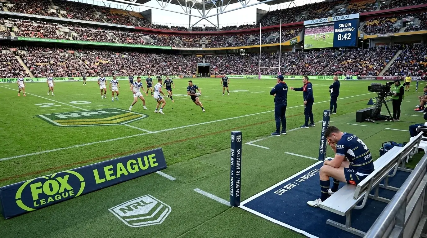 Sin Bin und rote Karten im Rugby League: Einfluss auf In-Play-Wetten und Live-Quoten erklärt
