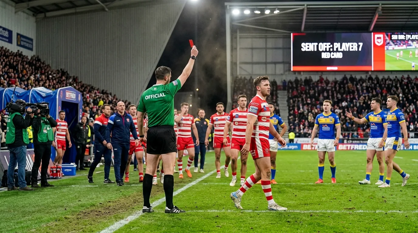 Rote Karte im Rugby League: Auswirkung auf In-Play-Wetten und Quoten bei permanentem Ausschluss